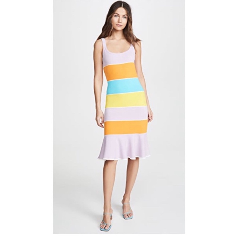 Tanya Taylor Noreen Knit Striped Dress Size Medium - Picture 3 of 16